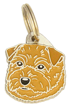 Norfolk terrier <br> (placa de identificação para cães, Gravado incluído)